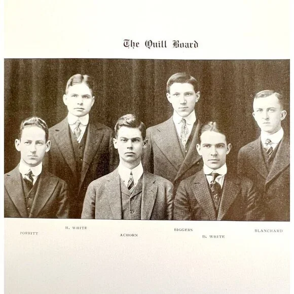 Bowdoin Bugle 1916 Maine Yearbook Volume 70 Lewiston Antique HC #2 HBS - Picture 10 of 10